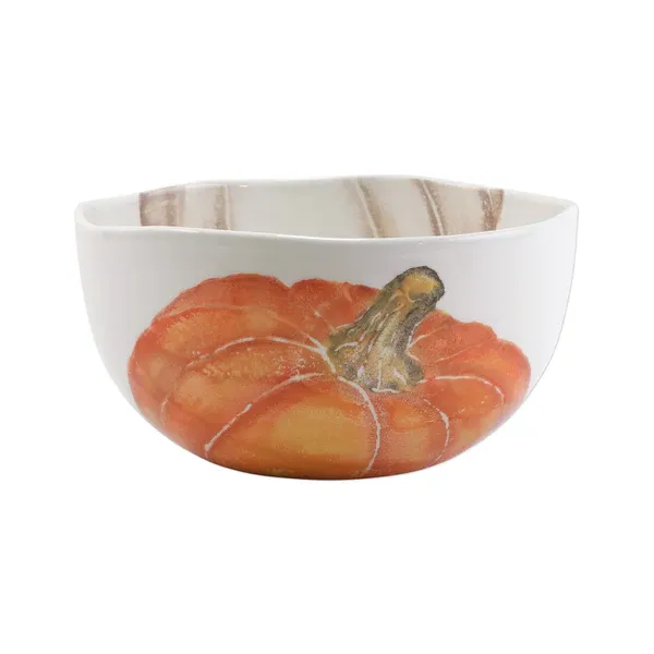 Pumpkins Deep Serving Bowl