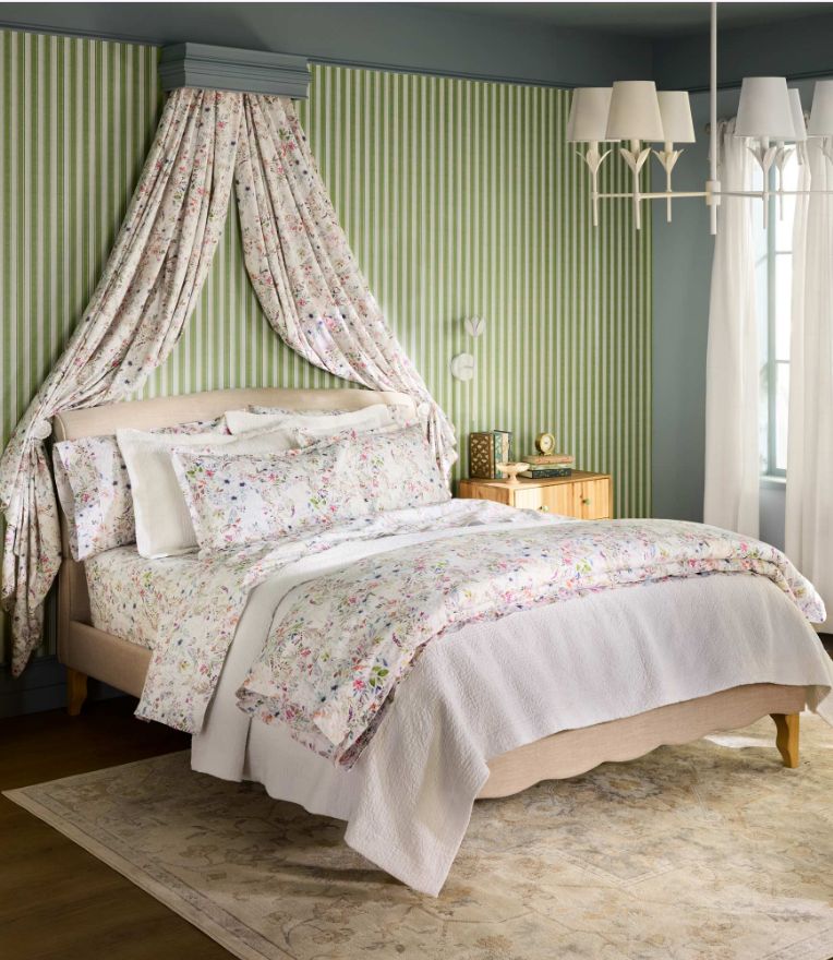 Chloe Floral Percale Duvet Cover
