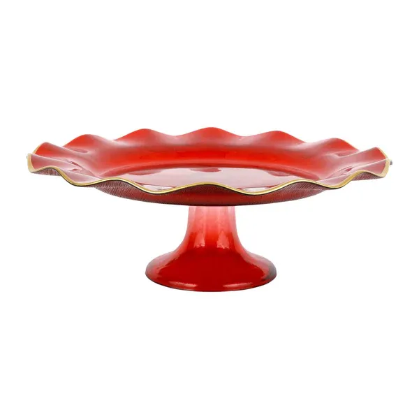 Holiday Glass Cake Stand