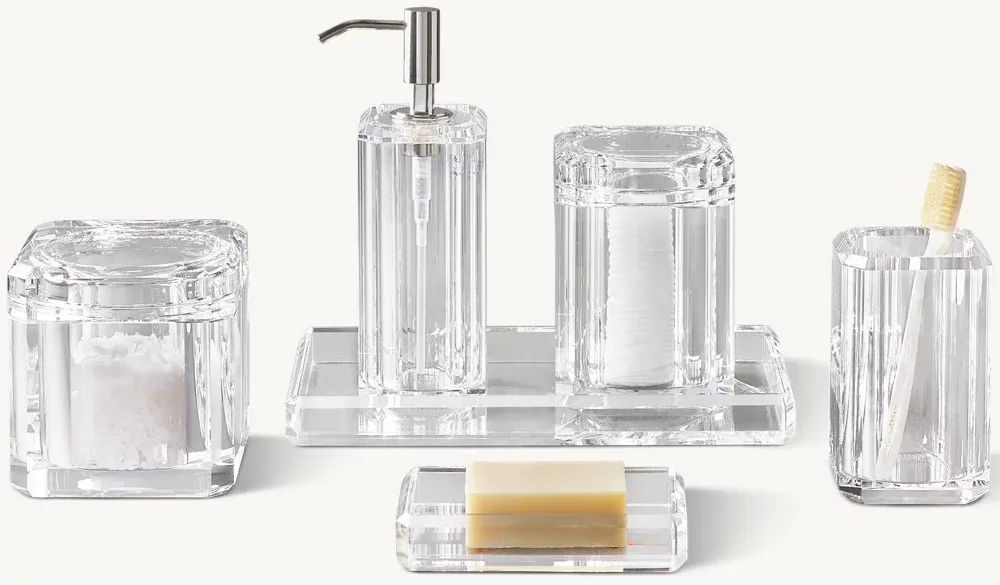 Faceted Crystal Bath Accessories - Polished Nickel - Get A Quote