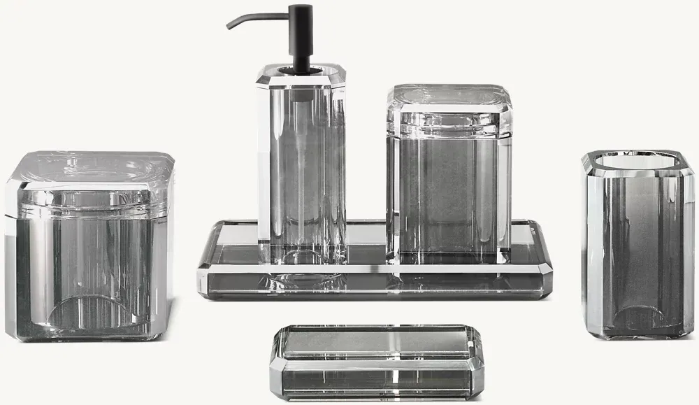 Faceted Crystal Bath Accessories Collection - Get A Quote