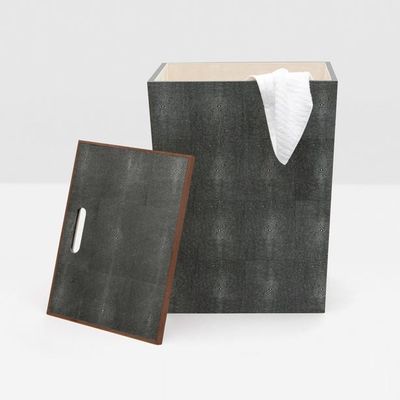 Northwich Hamper - Cool Gray Realistic Faux Shagreen /Get a Quote