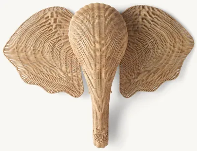 Handwoven Rattan Elephant Head - Get a Quote