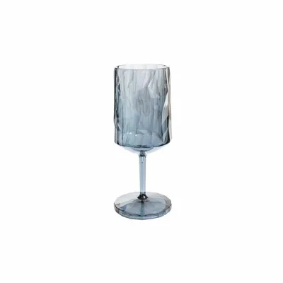 Superglass Polycarbonate Smoke Gray Wine Glass