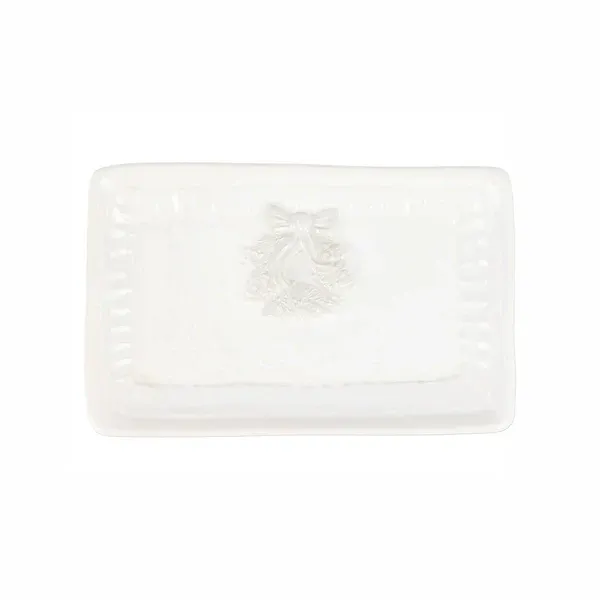Pietra Natale Wreath Rectangular Tray