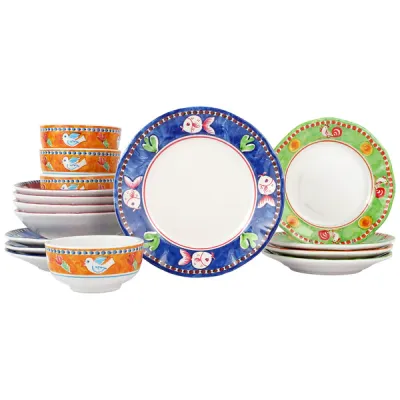 Melamine Campagna Assorted Sixteen-Piece Place Setting - Get a Quote