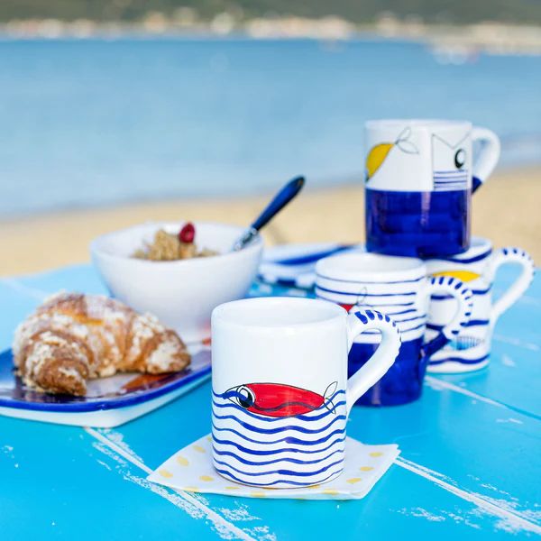 Pesce Pazzo Assorted Mugs - Set of 4 - Request a Quote