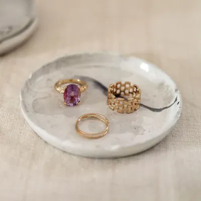 Florentine Wooden Accessories Marble Coasters - Set of 4