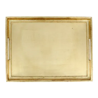Florentine Wooden Accessories Gold Large Rectangular Tray - Request a Quote