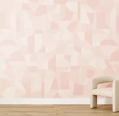 SOFT GEOMETRY WALLPAPER - PINK - Get a Quote