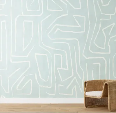 ABSTRACT MAZE WALLPAPER - Mineral - Get a Quote