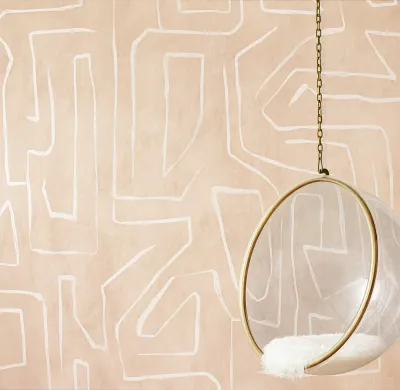 Abstract Maze Wallpaper - Sand