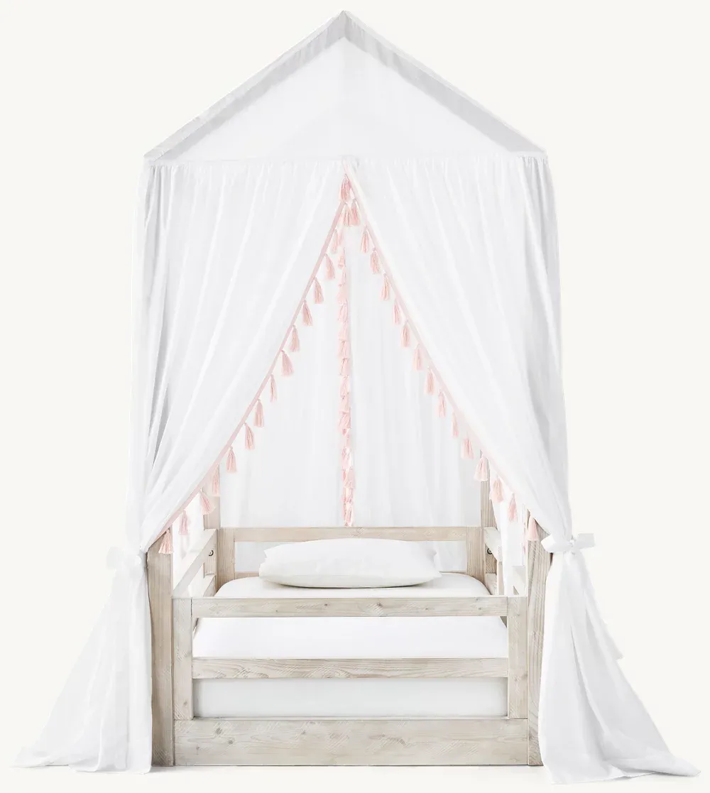 Cole Toddler Bed Tassel Canopy
