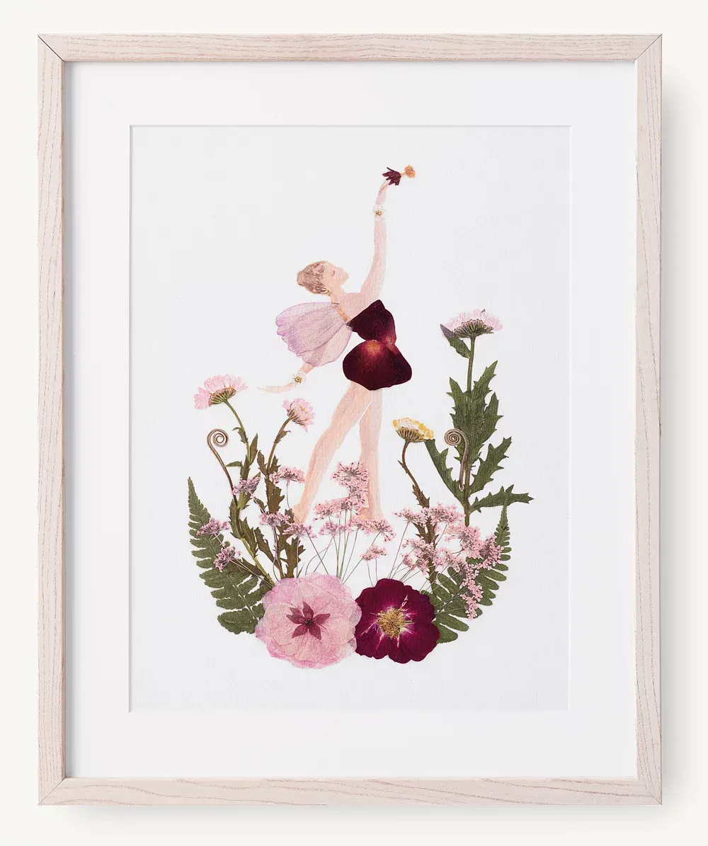 PRESSED FLOWERS FAIRY ART 1