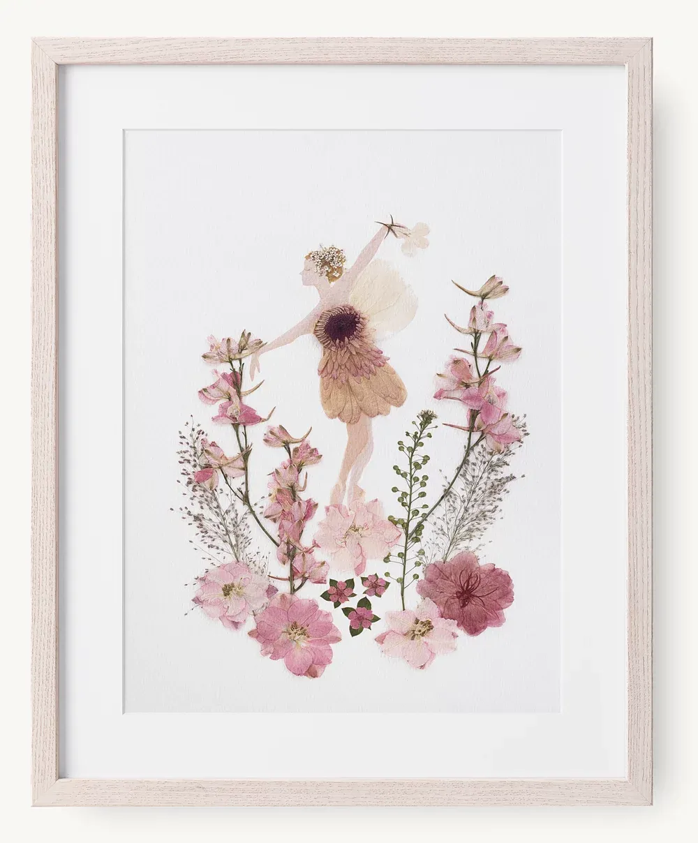 PRESSED FLOWERS FAIRY ART 3