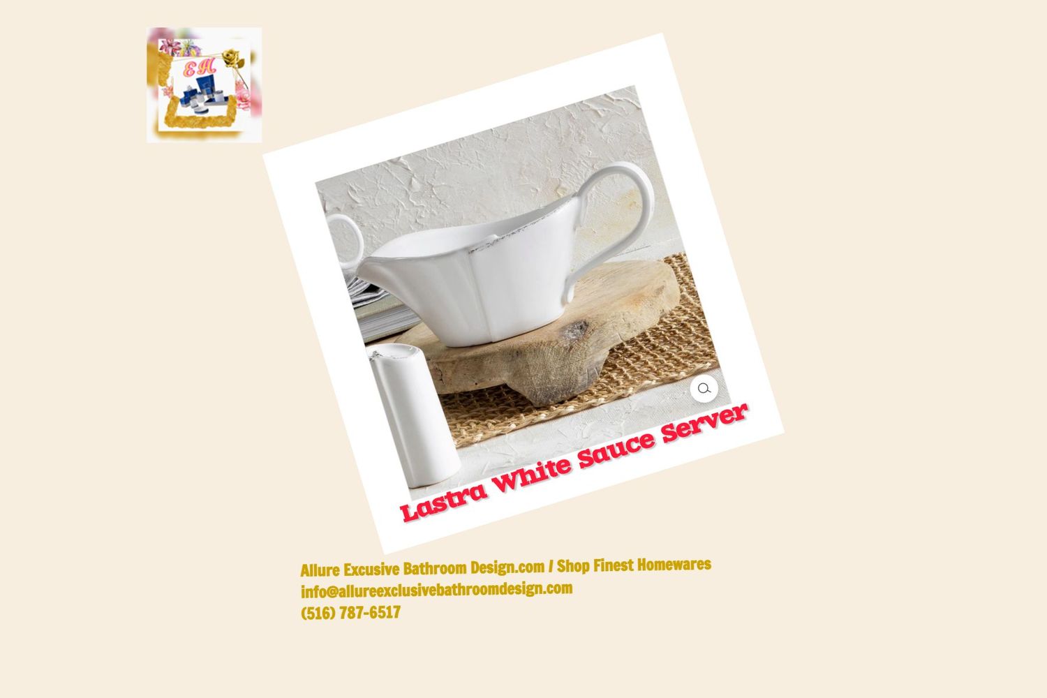 Lastra White Sauce Server