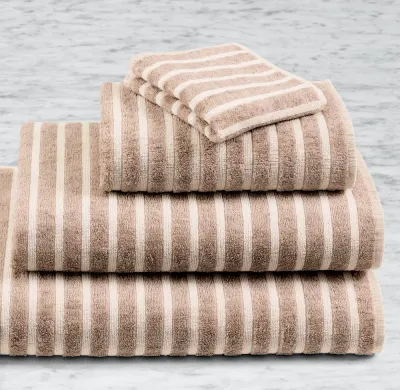 Ribbed Stripe Towel Collection