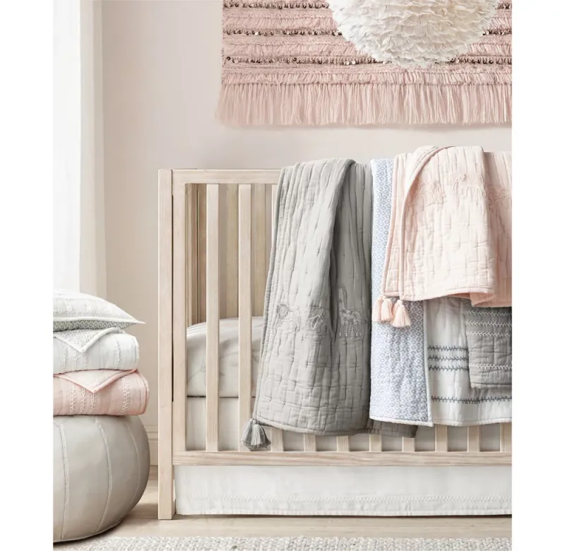 Mali Print Stitched Ultra-Fine Organic Cotton Toddler Quilt