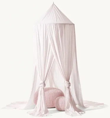 Cotton Voile Play Canopy - Petal