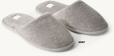 Organic Ultra-Soft Aegean Cotton Slippers - Mist