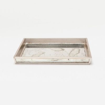 Atwater Trays Silver Leaf Antique Mirror
