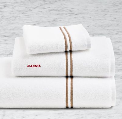 Monogrammed Hotel Satin Stitch Turkish Cotton Towel-Bath Sheet