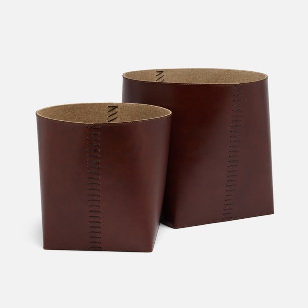 Salo Basket Set - Tobacco Full-Grain Leather