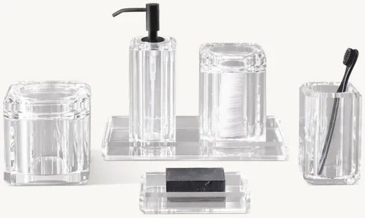 Beveled Crystal Bath Accessories - Request A Quote
