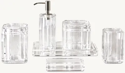 Beveled Crystal Bath Accessories - Request A Quote