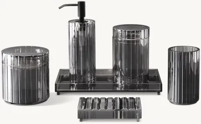 Beveled Crystal Bath Accessories - Request A Quote