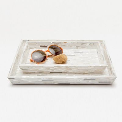 Cortona Trays - Silver Mix Shell/Metal Mix