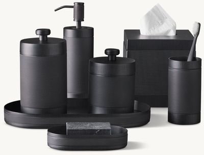 Lambeth Knurled Bath Accessories Collection - 5 -  Bronze