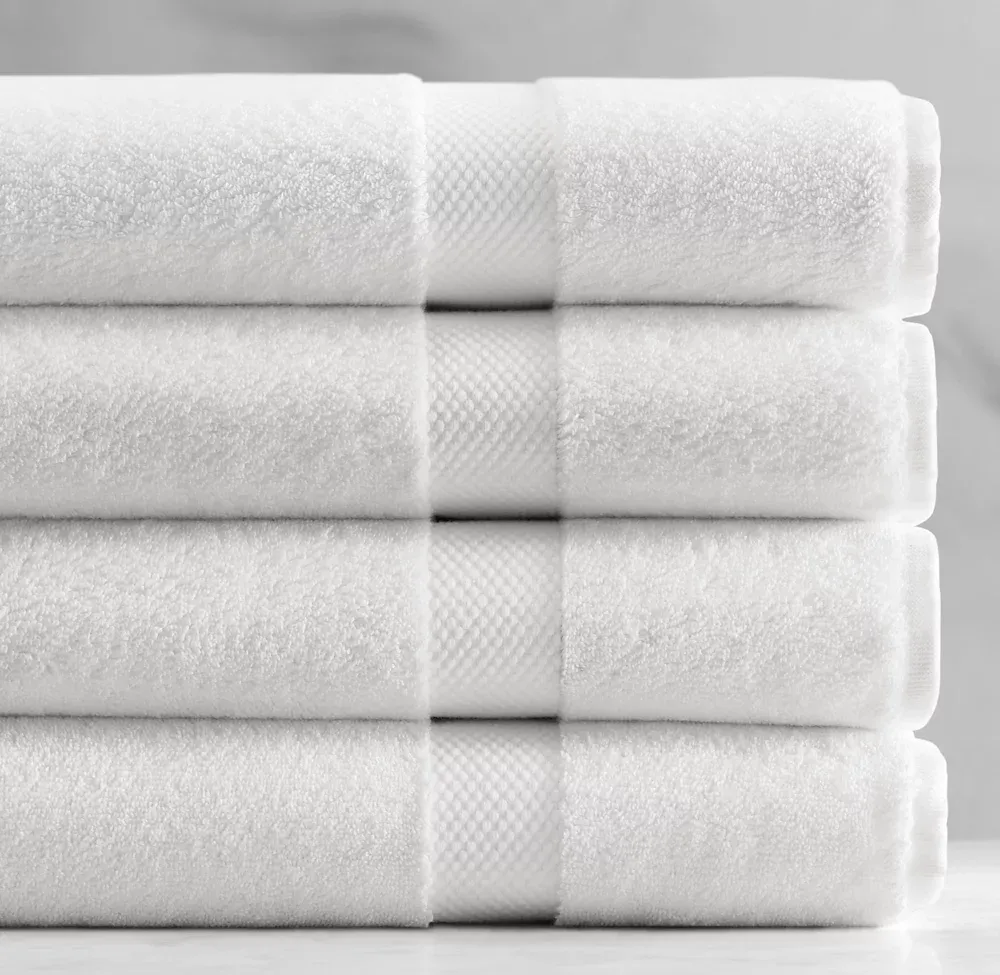 802-Gram Turkish Cotton Towel Collection - White