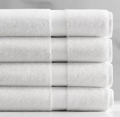 802-Gram Turkish Cotton Towel Collection - White