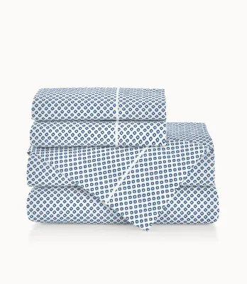 Emma Printed Sateen Sheet Set