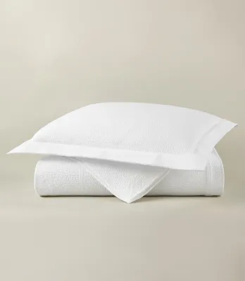 Montauk Matelassé Coverlet Plus Sham - White Montauk Matelassé Coverlet Plus Sham - White