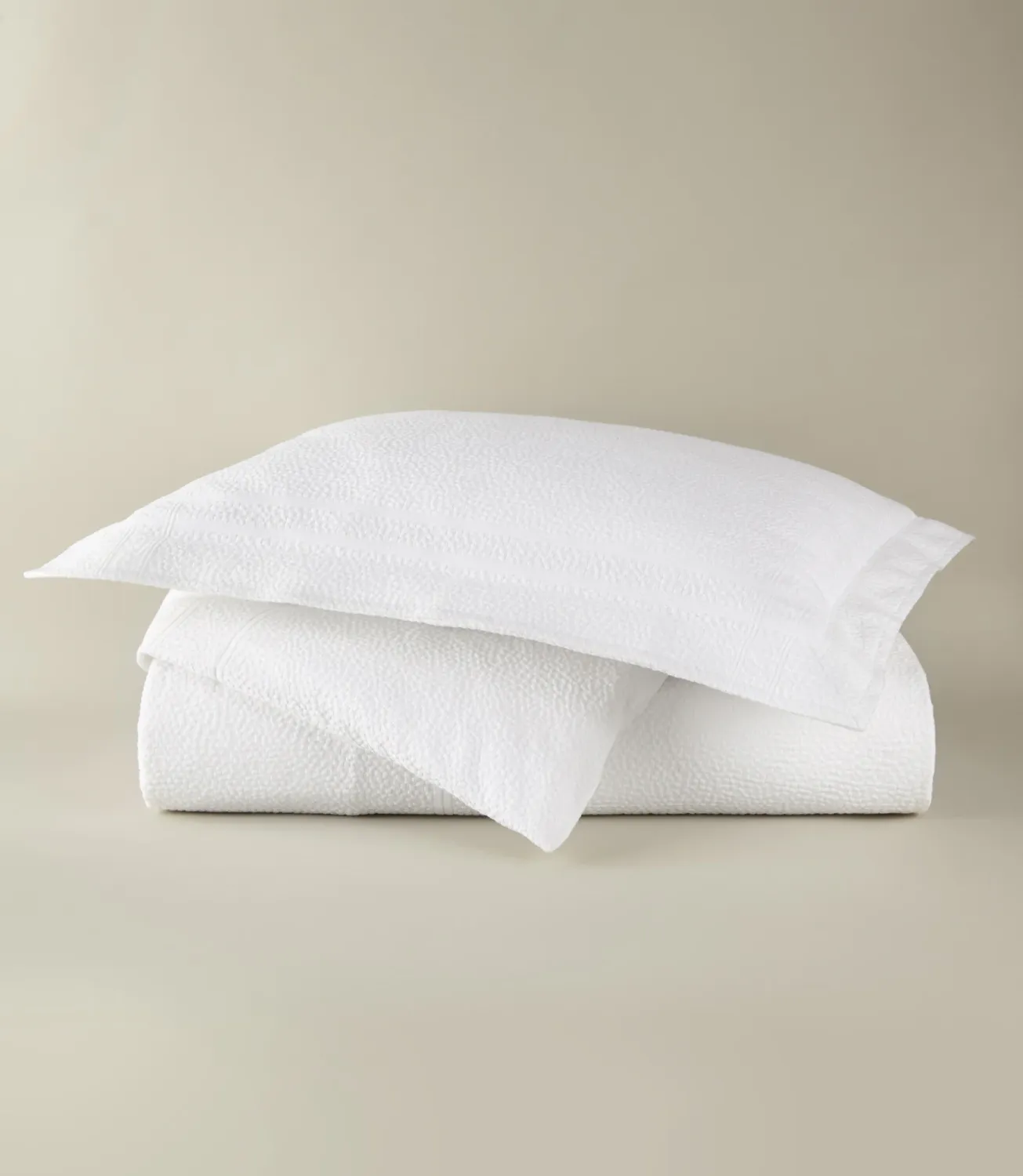 MONTAUK MATELASSÉ SHAM/EACH - White