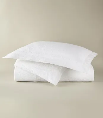 MONTAUK MATELASSÉ SHAM/EACH - White