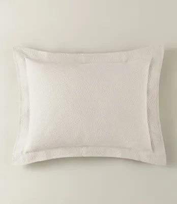 MONTAUK MATELASSÉ SHAM/EACH - PEARL