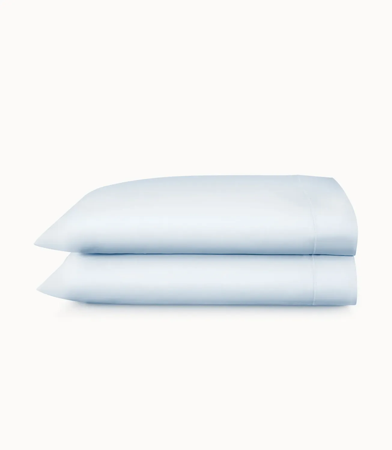 SOPRANO SATEEN PILLOWCASES/PAIR - Barely Blue