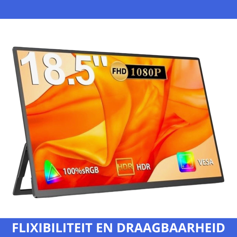 Flexiscreen Portable Monitor – Draagbare Monitor 18,5 Inch.