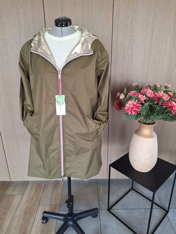 Regenjas Elin - reversible effen kleuren