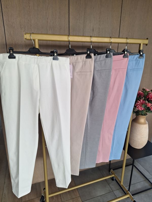 Pantalon Elina - smalle pijp in travel stof
