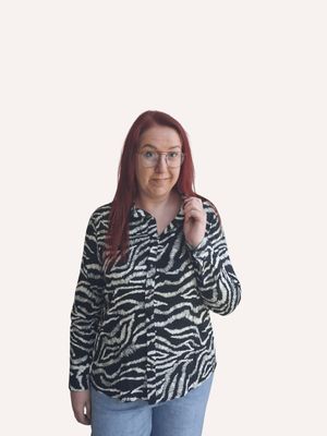 Black & White Blouse