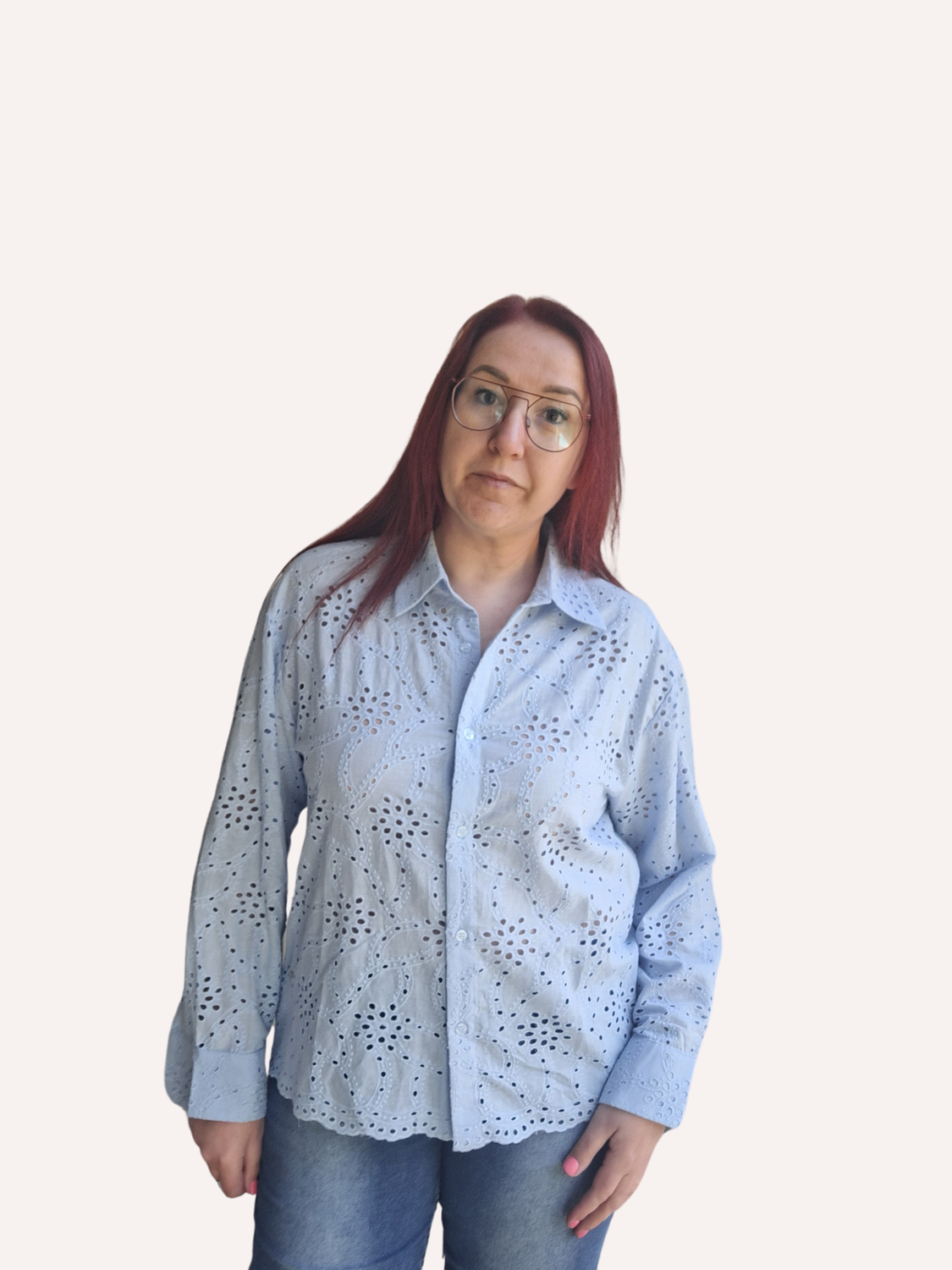 Hemd Veerle - luchtig in broderie voor maatje meer Hemd Veerle - luchtig in broderie voor maatje meer