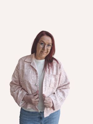 Blazer Aline - schitterend in tweed en pailletten