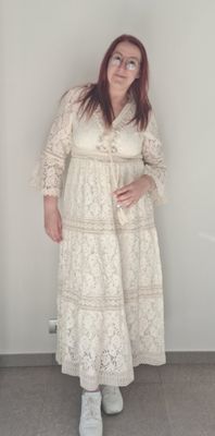 Long Boho Frills Jurk