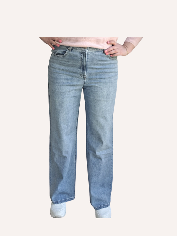 Tall Wide leg Denim Broek - 82 cm