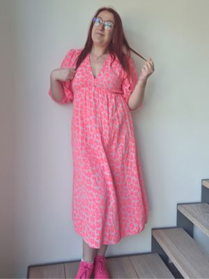 Jurk Lidy - pretty in pink panter