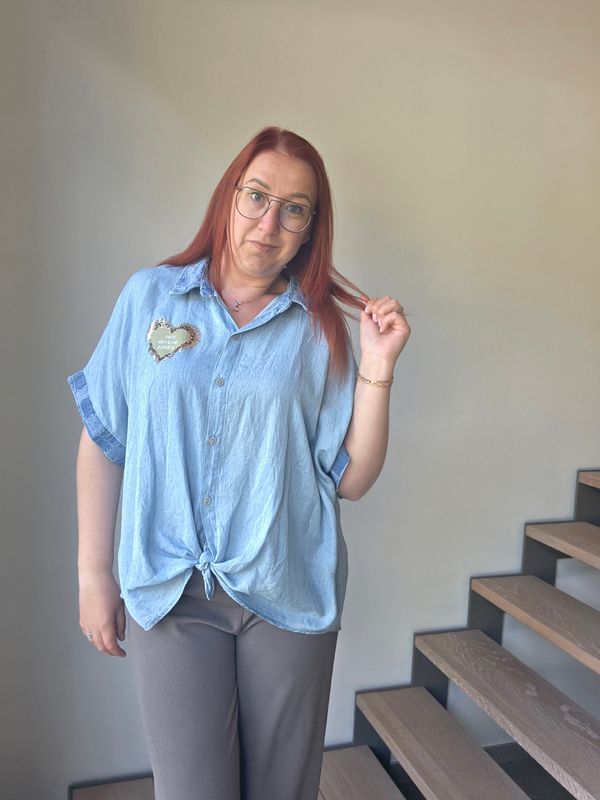 Top Joke - jeans look met panter opdruk